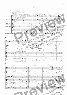 page one of Little Suite for Clarinet Sextet(3)