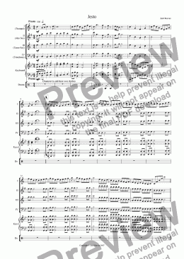 page one of Jesto (Jazz Combo)