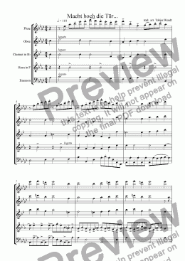 page one of 5tett Xmas-tune (Santa Claus in hollywood)
