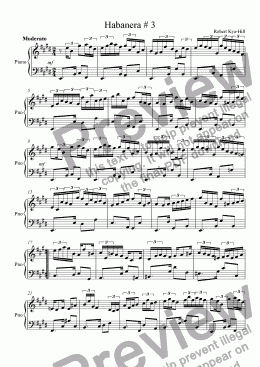 page one of Habanera # 3