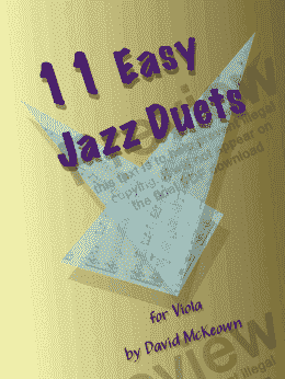 page one of 11 Easy Jazz Duets for Viola