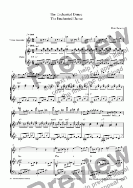 page one of The Enchanted Dance  [Rec solo + Piano]