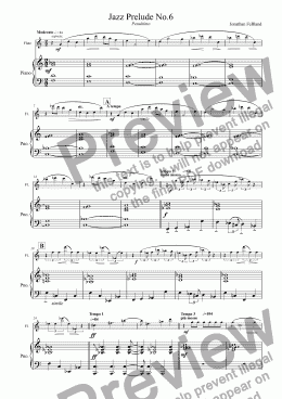 page one of Jazz Prelude #6 - Penultimo