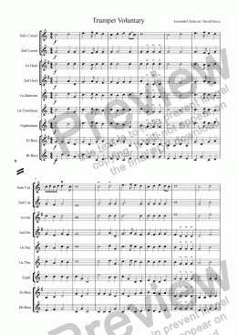 page one of Trumpet Voluntary