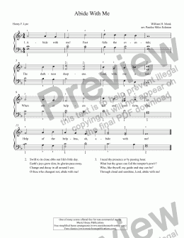 page one of Abide With Me