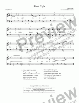 page one of Silent Night