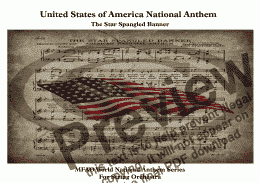 page one of United States of America National Anthem (The Star Spangled Banner) for String Orchestra