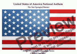 page one of United States of America National Anthem (The Star Spangled Banner) for String Orchestra