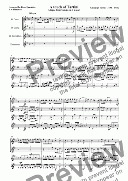 page one of A touch of Tartini