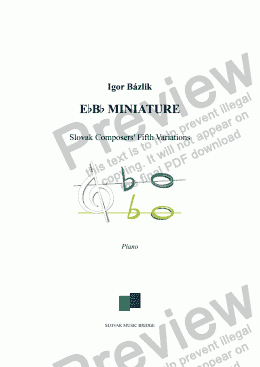 page one of EbBb Miniature