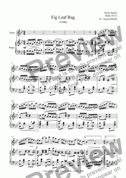 page one of Joplin - Fig Leaf Rag