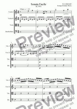 page one of Sonata Facile
