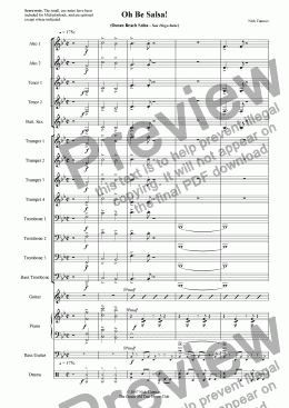 page one of Oh Be Salsa! BIG BAND