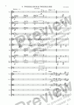 page one of Ballet: Alice In Wonderland (Act 1 - No. 09) Tweedles Dum & Dee