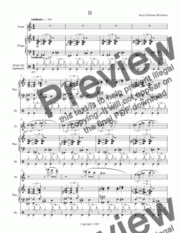 page one of Jazz Sonatina 2nd movement