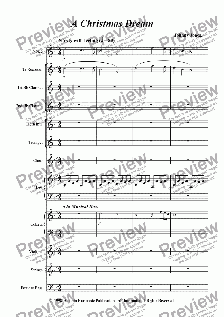 A Christmas Dream (Orchestral) - Download Sheet Music PDF file