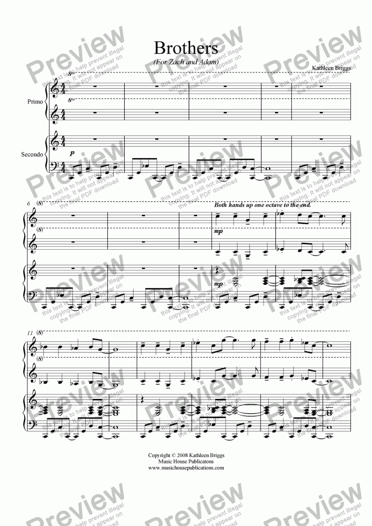  Brothers  Download Sheet Music  PDF file