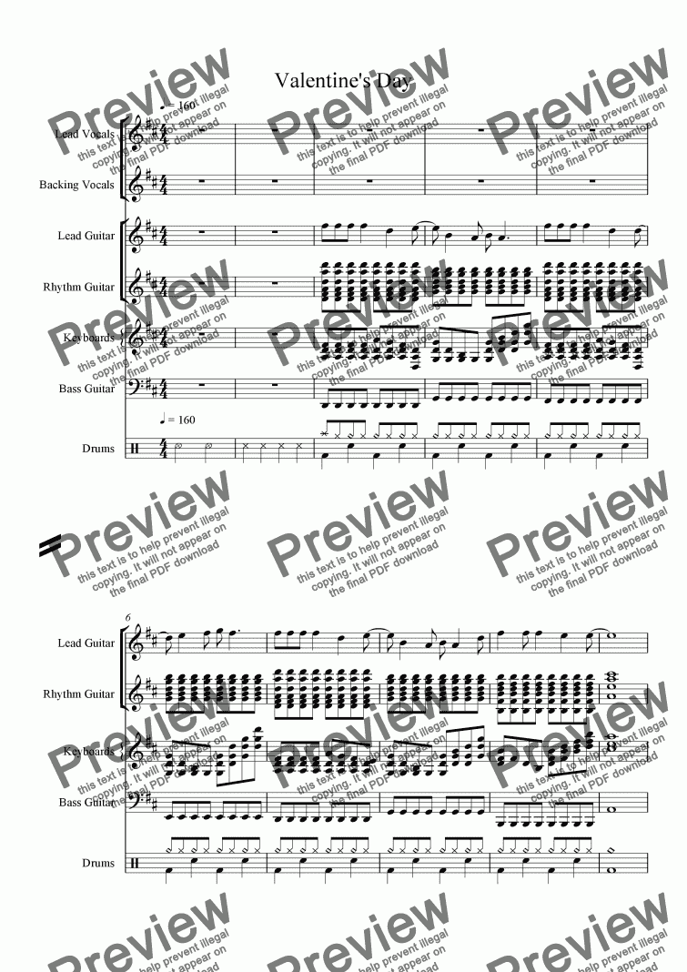 Valentine’s Day - Download Sheet Music PDF file