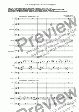 page one of Long ago when Time stood still (Reprise) from the opera ANALYKAH