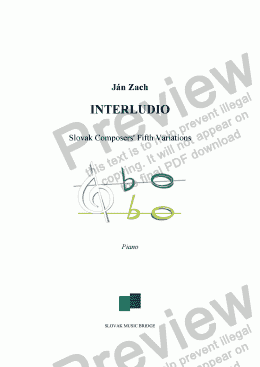 page one of Interludio
