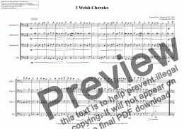 page one of Three Welsh Chorales for Tuba Quartet