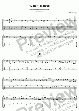 page one of 12 Bar - Bass Guitar Tab