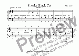 page one of Sneaky Black Cat