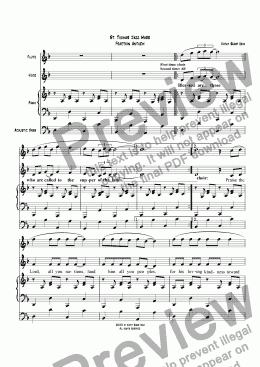page one of St. Thomas Jazz Mass - Fraction Anthem
