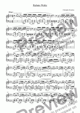 page one of Rubato Waltz