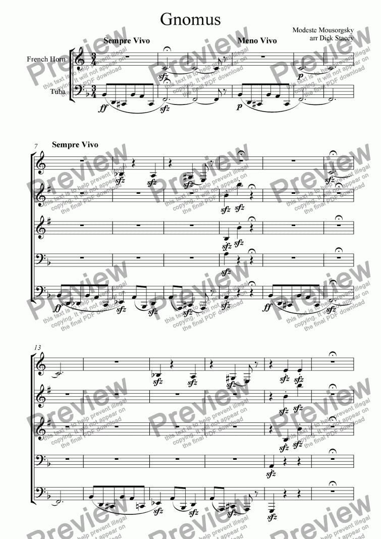 Gnomus - Download Sheet Music PDF file