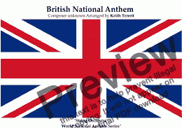 page one of British National Anthem (God Save The Queen) for String Orchestra (World National Anthem Series)