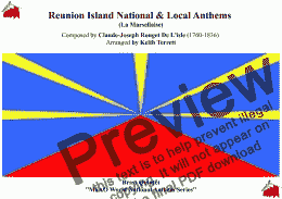 page one of Reunion Island National & Local Anthems for Brass (MFAO World National Anthem Series)