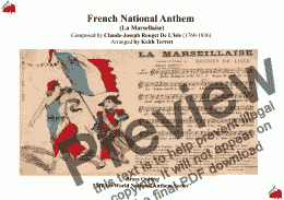 page one of Guadeloupe National Anthem/ "La Marseillaise" (MFAO World National Anthem Series) for Brass Quintet