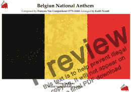 page one of Belgian National Anthem (La Brabançonne) for String Orchestra (World National Anthem Series)