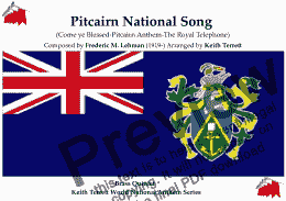 page one of Pitcairn Islands National Anthem for Brass Quintet (MFAO World National Anthem Series)