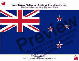 page one of Tokelauan National, State & Local  Anthems for Brass Quintet (MFAO World National Anthem Series)