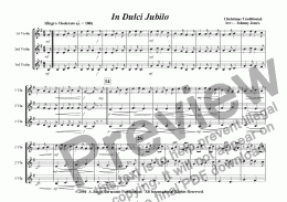 page one of In Dulci Jubilo   (Christmas  3 Violins)