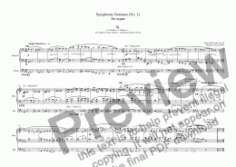 page one of Symphonie Dorienne for organ, Op. 42 - III. Adagio lamentoso