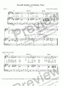 page one of Responsorial Psalm - 7th Sunday in Ordinary Time, Yr. B