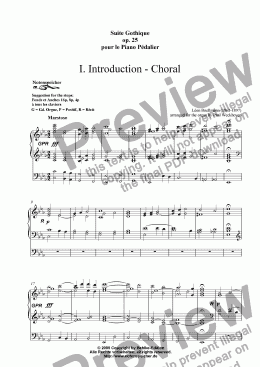 page one of Introduction and Choral (S. Gothique, 1. Mov., L. Boellmann)