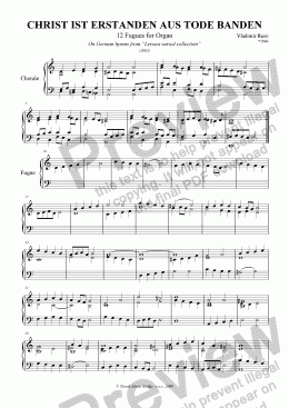 page one of Tablature Miscellany from Levoca > Christ ist Erstanden aus Tode Banden