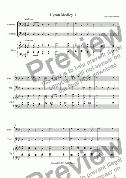 page one of Hymn Medley I