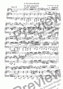 page one of Frivolous Flute Rondo