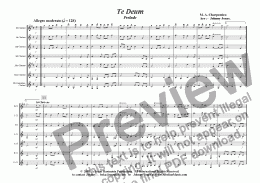 page one of Te Deum   (Clarinet Choir)