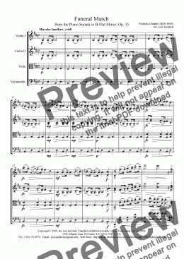 Funeral March From The Sonata In B-Flat Minor, Op. 35 - Sheet Music