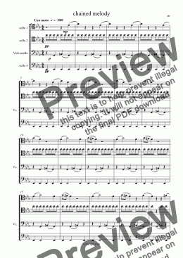 page one of chained melody