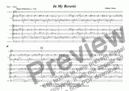 page one of In My Reverie  (Bb Trumpet and String Orchestra)