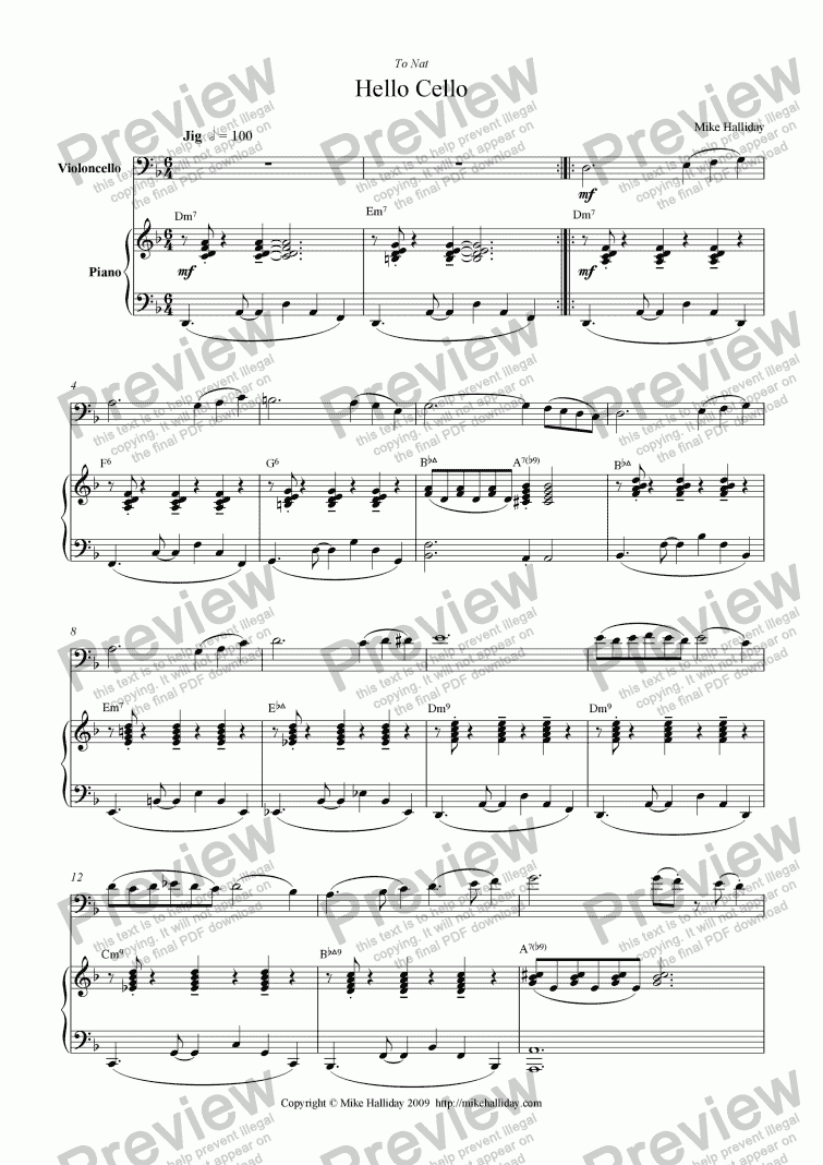 Hello Cello Download Sheet Music Pdf File