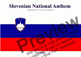 page one of Slovenian National Anthem for Brass Quintet (World National Anthem Series)