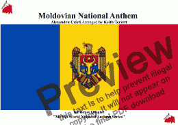 page one of Moldovian National Anthem for Brass Quintet - Limba Noastra  (MFAO World National Anthem Series)